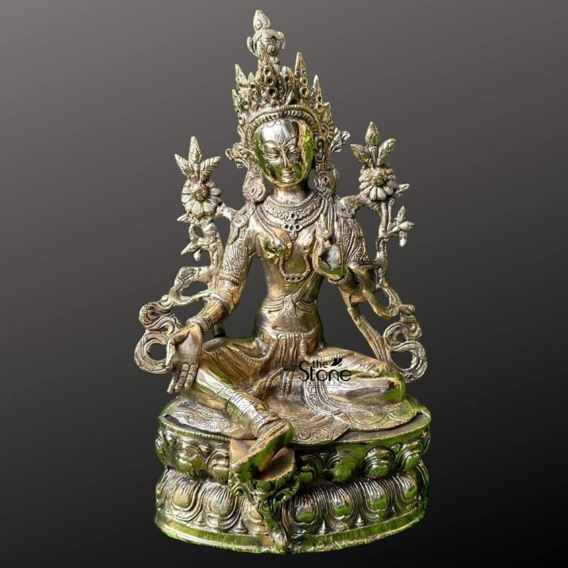 Brass Tara Statue 14″