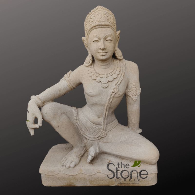 Sandstone Indra Statue