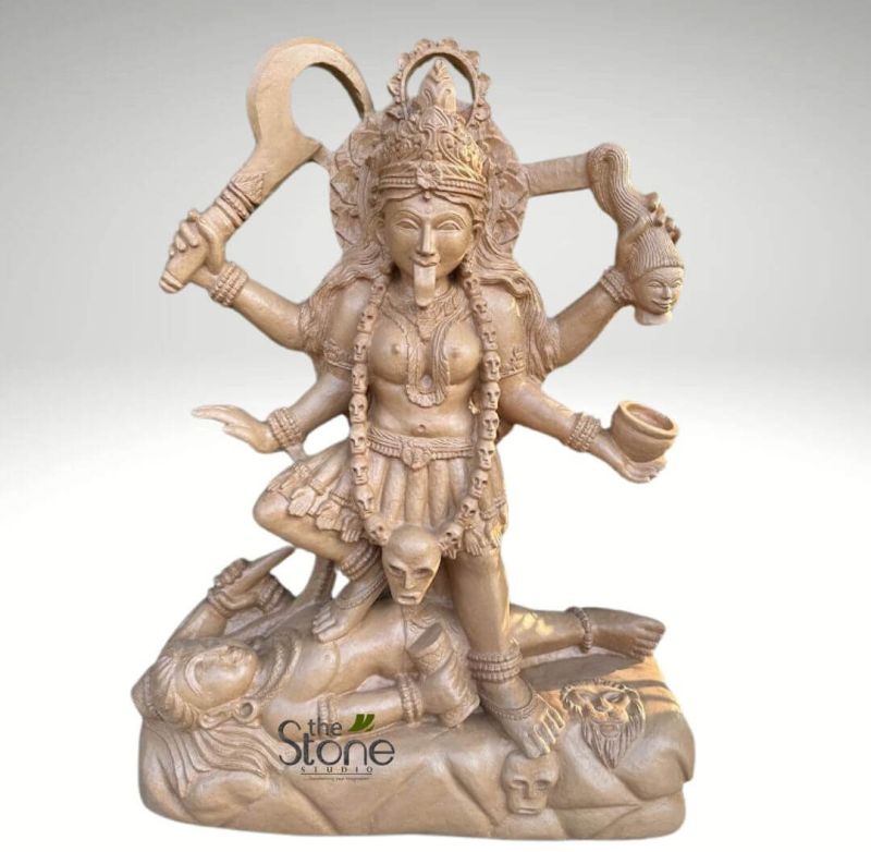 Kali Maa Sandstone Statue 3ft
