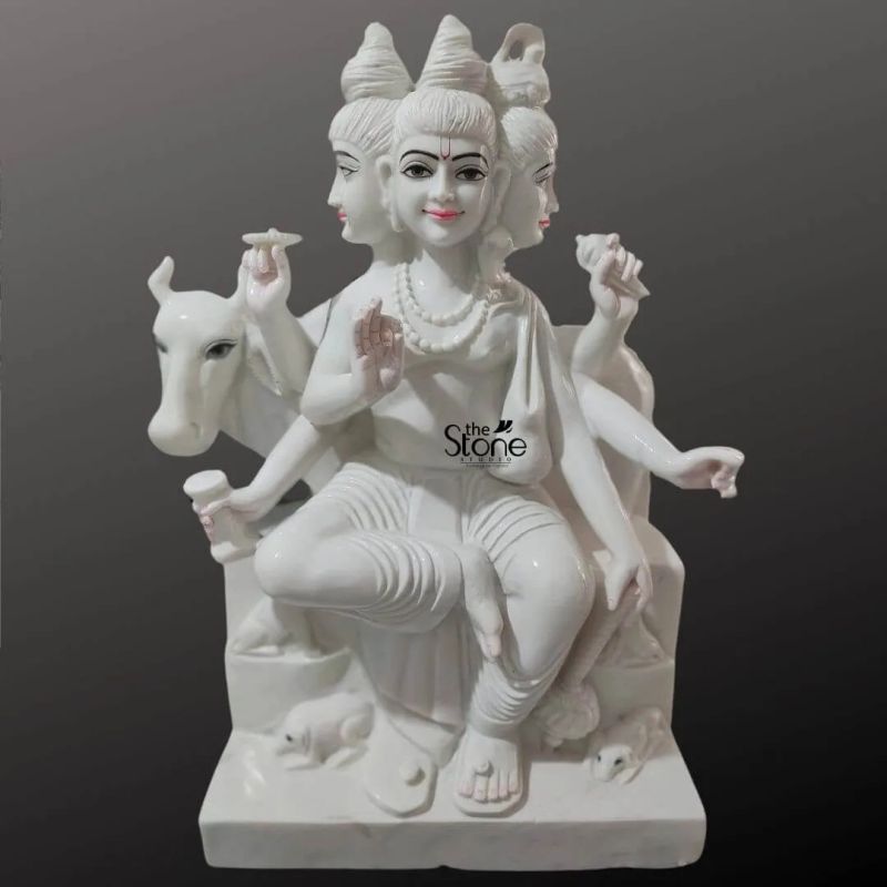 Marble Dattatreya Statue 3ft