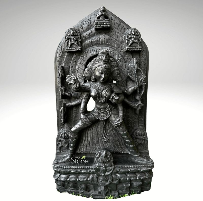 Marici Black Granite Stone Buddha Statue