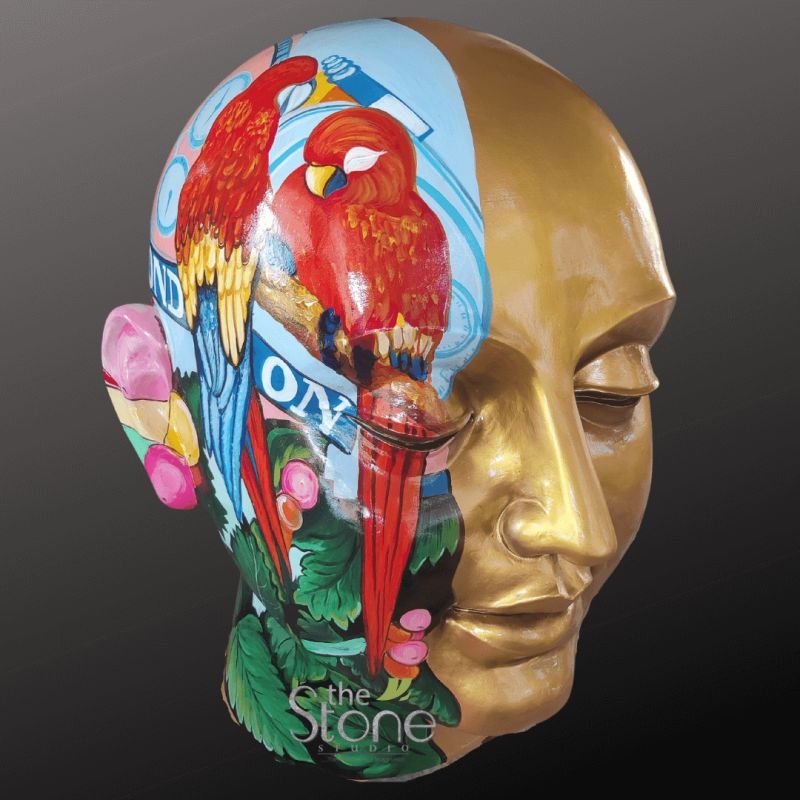 POP Art Head 3ft Statue