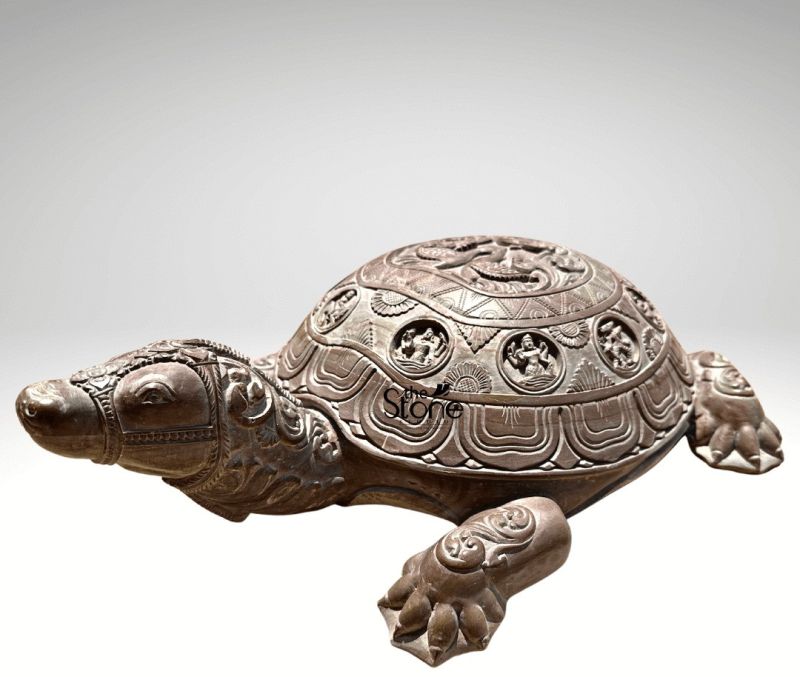 Stone Tortoise Statue 16 Inch