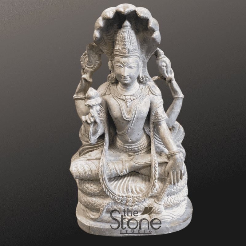 Vishnu Statue Sitting on Sheshnaga
