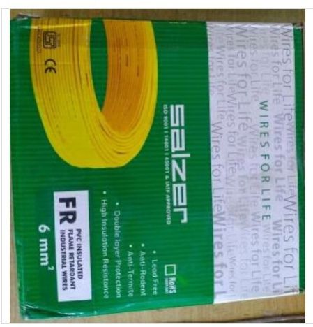 Copper Cable 6.0 Mm Black 1100 V 100 Meter