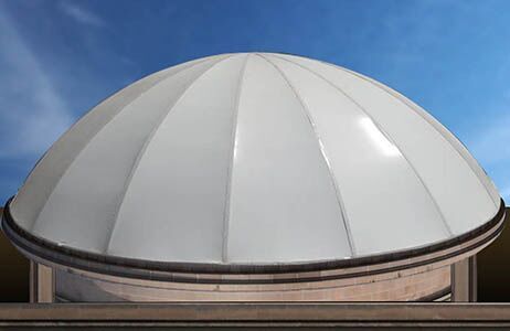 Tensile Dome Structure for Roofing Large Spans