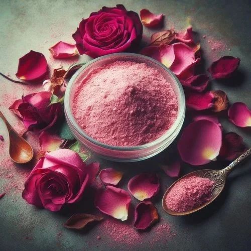 Rose Petal Powder, Color : Pink, Packaging Type : Sealed Pouch