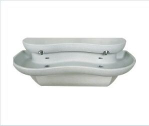 Double Wash Station Lavatory Sink System for Bathroom