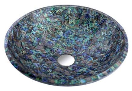 Ceramic Marble Abalone Basin
