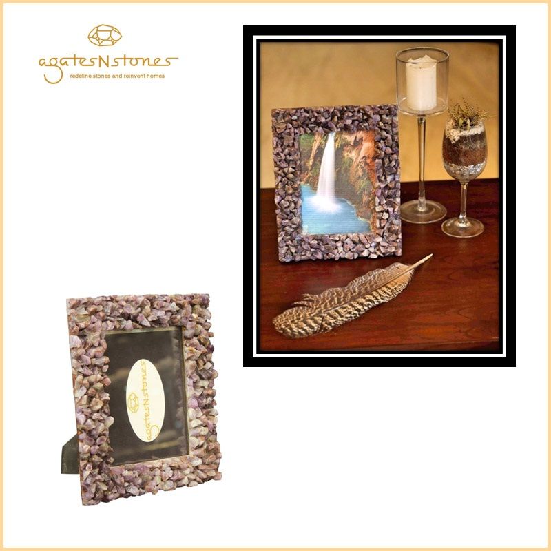 Amethyst Chips Photo Frame