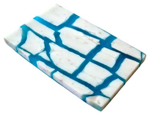 Blue Inline Marble Platter