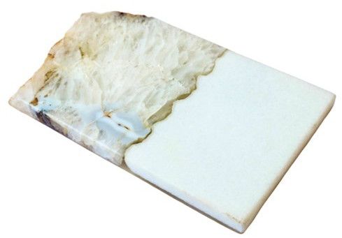 White Agate Marble Platter