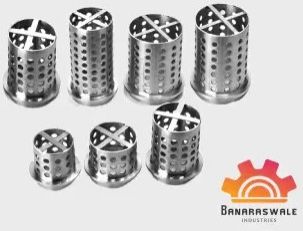 Stainless Steel Perforated Flask, Shape : Round for Jewellery Casting