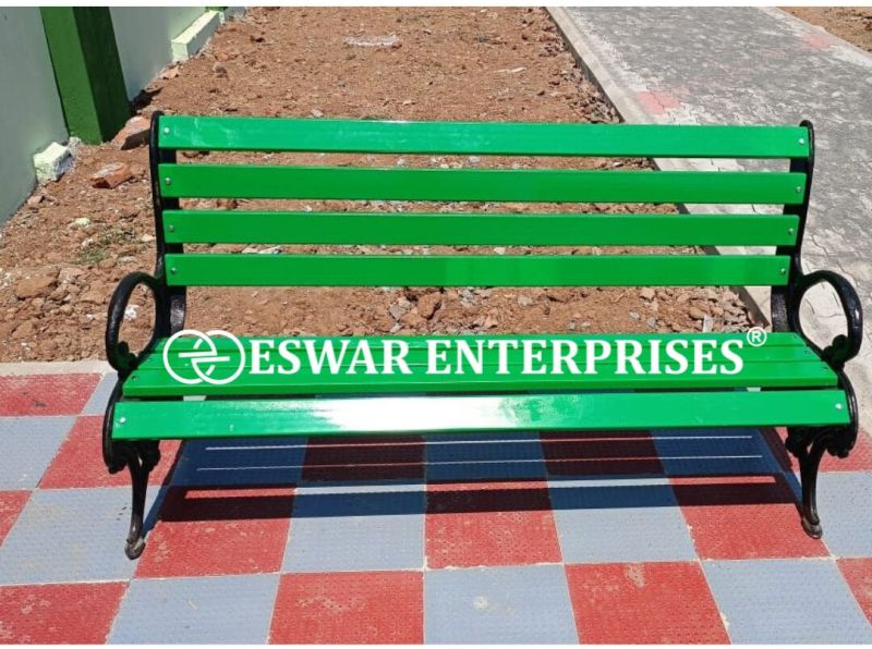 Cast Iron Bench 3 Seater - FRP Strip