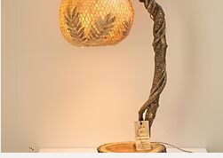 Curved Lamp with Hanging Hood