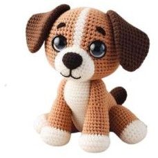 Amigurumi Crochet Puppy Soft Toy