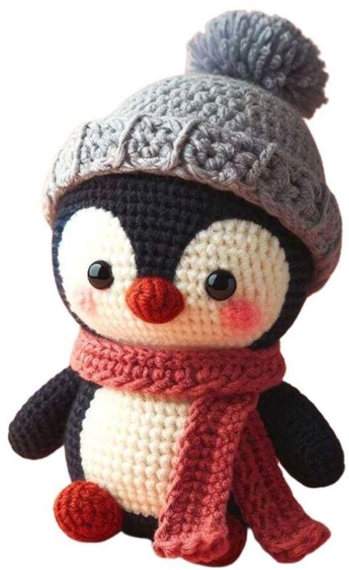 Amigurumi Crochet Swiss Penguin Soft Toy