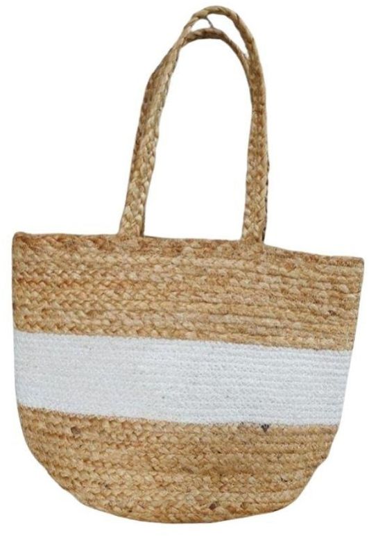 Beach Jute Tote Bag