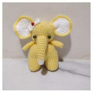 Buttercup Crochet Amigurumi Elephant Soft Toy