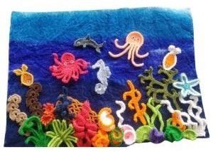 Ocean Scene Felt Wall Decor