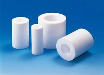 Circular PTFE Teflon Bush, Color : White for Industrial Applications