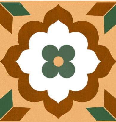 Athangudi Gold Deco Evoke Tiles