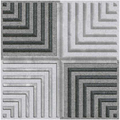 Cross Square Gris Designer Tiles