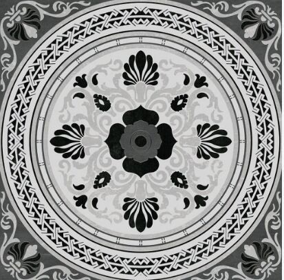 Karpet Monochrome Designer Tiles
