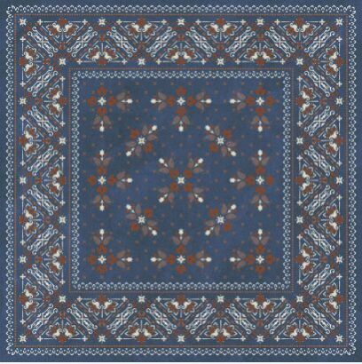 Karpet Smoky Blue Designer Tiles