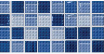 Pearl Glass Azul Swimming Pool Tiles, Color : Blue 12.2 X 24.7 Cm