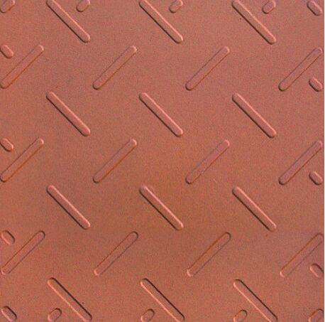 Anti Skid & Scratch Resistant Polka Check Terracotta Plus Tiles