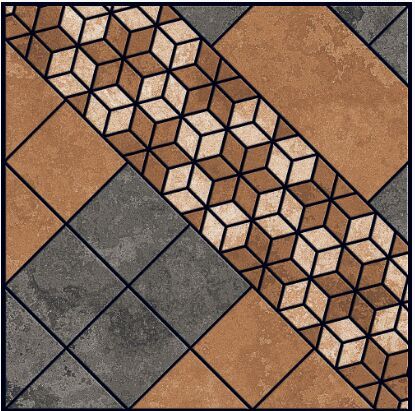 Rangoli Mason Choco Designer Tiles