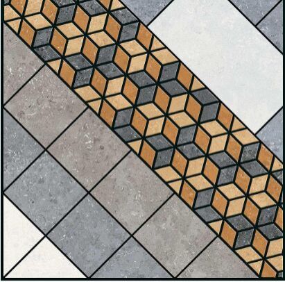 Rangoli Mason Russet Designer Tiles