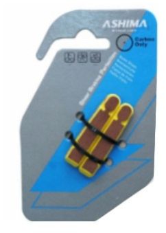 Ashima Carbon Rims Bicycle Brake Pads, Color : Black