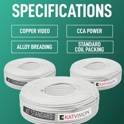 Katvision Kt Standard CCTV Cable (3+1)
