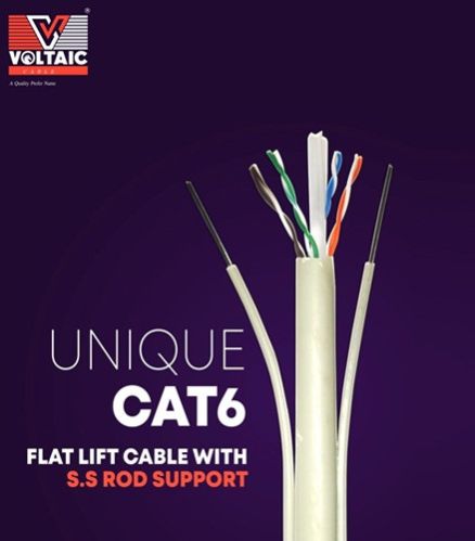 Voltaic CAT6 Lift Cable WITH S.s Rod Support