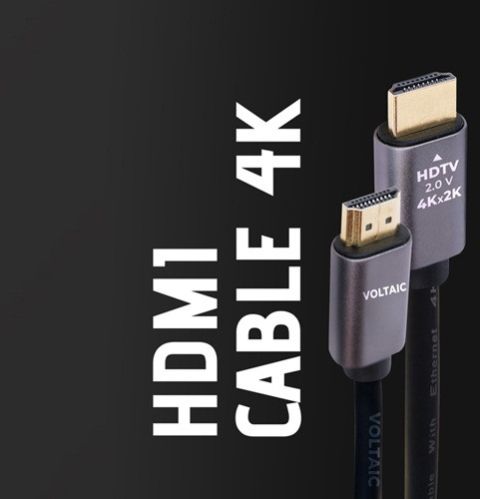 Metal Aluminium Connector Voltaic HDMI Cable 4K Series