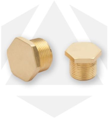 Brass Hex Stop Plug