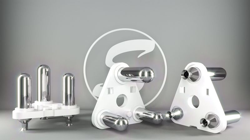 3 Pin 16 AMP Plug Insert White Hollow Crimping