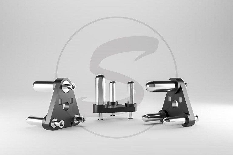 3 Pin 6 AMP Plug Insert Black (Solid Crimping)