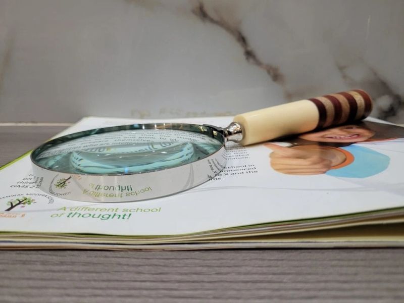 Bone Inlay Magnifying Glass