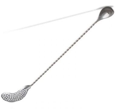 Bar Spoon Full Twisted with Strainer 40 Cm