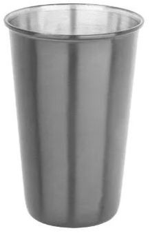 Black Pvd Drinking Glass 8 X 12 Cm