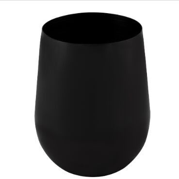 Black Pvd Wine Glass Glossy 500 Ml