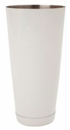 Color Coated Bar Shaker with Weighted Bottom 16 OZ White