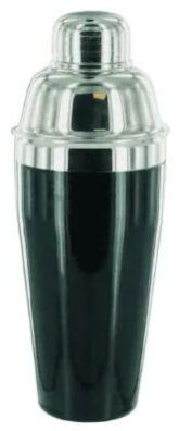 Color Coated Deluxe Cocktail Shaker 250 Ml Black