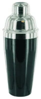 Color Coated Deluxe Cocktail Shaker 300 Ml Black