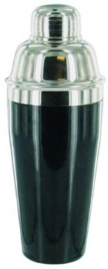 Color Coated Deluxe Cocktail Shaker 750 Ml Black