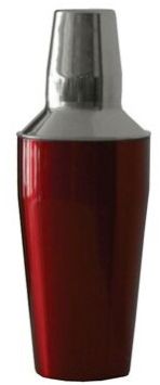 Color Coated Regular Cocktail Shaker 400 Ml Red
