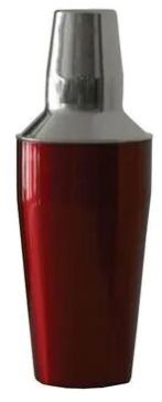 Color Coated Regular Cocktail Shaker 500 Ml Red